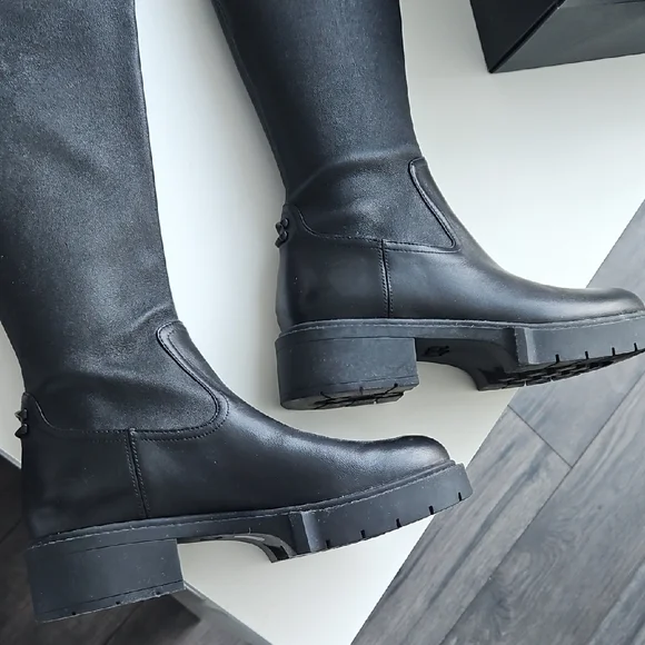 NWT Coach Lisa Boot - Black Over-the-Knee Boot - Picture 9 of 15